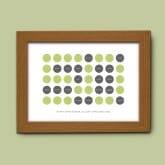 Thumbnail 7 - Personalised 50th Birthday Circles Print