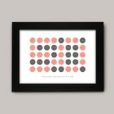 Thumbnail 8 - Personalised 50th Birthday Circles Print