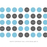 Thumbnail 9 - Personalised 50th Birthday Circles Print