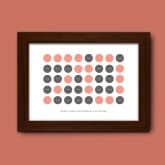 Thumbnail 3 - Personalised 70th Birthday Circles Print