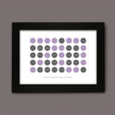 Thumbnail 8 - Personalised 70th Birthday Circles Print