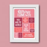 Thumbnail 5 - Personalised 10 Things I Love About My Wife Poster