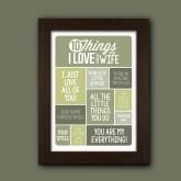 Thumbnail 6 - Personalised 10 Things I Love About My Wife Poster