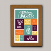 Thumbnail 8 - Personalised 10 Things I Love About my Husband Poster