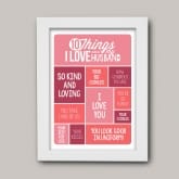Thumbnail 9 - Personalised 10 Things I Love About my Husband Poster