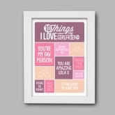 Thumbnail 6 - Personalised 10 Things I Love About my Girlfriend Poster
