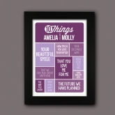 Thumbnail 7 - 10 Things I Love About You Personalised Couples Print