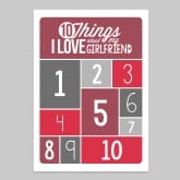 Thumbnail 10 - Personalised 10 Things I Love About My Girlfriend Light Box