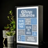 Thumbnail 1 - 10 Things I Love About my Boyfriend Personalised Light Box
