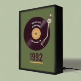 Thumbnail 2 - Personalised 30th Birthday Retro Record Light Box