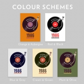 Thumbnail 2 - Personalised 40th Birthday Retro Record Light Box