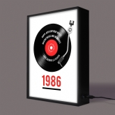 Thumbnail 5 - Personalised 40th Birthday Retro Record Light Box