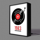 Thumbnail 5 - Personalised 40th Birthday Retro Record Light Box
