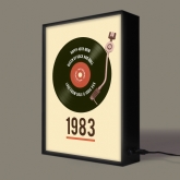 Thumbnail 7 - Personalised 40th Birthday Retro Record Light Box