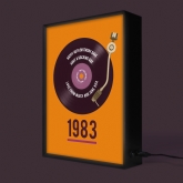 Thumbnail 8 - Personalised 40th Birthday Retro Record Light Box