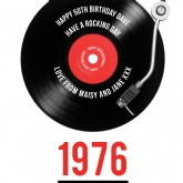 Thumbnail 3 - Personalised 50th Birthday Retro Record Light Box