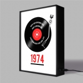 Thumbnail 6 - Personalised 50th Birthday Retro Record Light Box