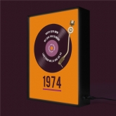 Thumbnail 7 - Personalised 50th Birthday Retro Record Light Box