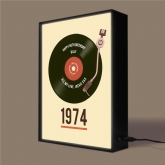 Thumbnail 9 - Personalised 50th Birthday Retro Record Light Box