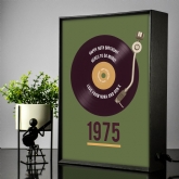 Thumbnail 1 - Personalised 50th Birthday Retro Record Light Box