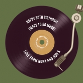 Thumbnail 3 - Personalised 50th Birthday Retro Record Light Box