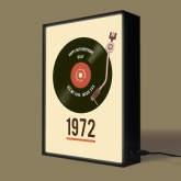 Thumbnail 6 - Personalised 50th Birthday Retro Record Light Box