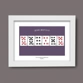 Thumbnail 5 - Personalised 50th Playing Card Poster