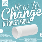 Thumbnail 2 - How To Change A Toilet Roll Bathroom Poster