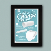 Thumbnail 8 - How To Change A Toilet Roll Bathroom Poster