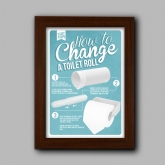 Thumbnail 5 - How To Change A Toilet Roll Bathroom Poster