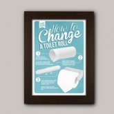 Thumbnail 6 - How To Change A Toilet Roll Bathroom Poster