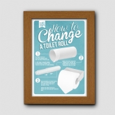 Thumbnail 7 - How To Change A Toilet Roll Bathroom Poster