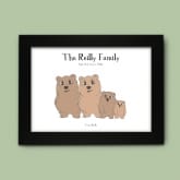 Thumbnail 4 - Personalised Bear Family Poster