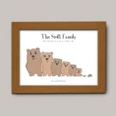 Thumbnail 7 - Personalised Bear Family Poster