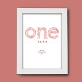 Thumbnail 3 - Personalised First Anniversary Poster