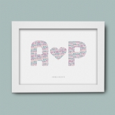 Thumbnail 5 - Personalised Couples Letter Poster