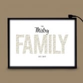 Thumbnail 4 - Personalised Family Name Lightbox