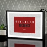 Thumbnail 1 - Personalised Roman Numerals Birth Year Lightbox