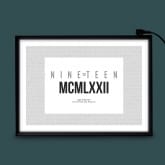 Thumbnail 3 - Personalised Roman Numerals Birth Year Lightbox