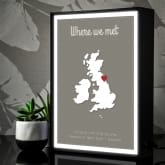 Thumbnail 1 - Personalised Where We Met Lightbox