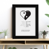 Thumbnail 1 - Personalised Yin & Yang Heart Print
