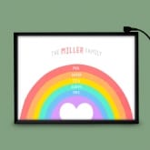 Thumbnail 3 - Personalised Rainbow Family Light Box