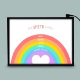 Thumbnail 5 - Personalised Rainbow Family Light Box