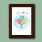 Thumbnail 6 - Personalised Balloons Family Print