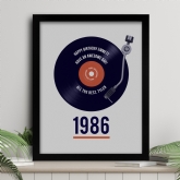 Thumbnail 1 - Personalised 40th Birthday Retro Record Print