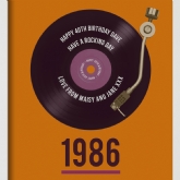 Thumbnail 3 - Personalised 40th Birthday Retro Record Print