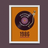 Thumbnail 7 - Personalised 40th Birthday Retro Record Print