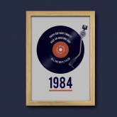 Personalised 40th Birthday Retro Record Print | Find Me A Gift
