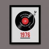 Thumbnail 4 - Personalised 50th Birthday Retro Record Print
