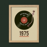 Thumbnail 2 - Personalised 50th Birthday Retro Record Print